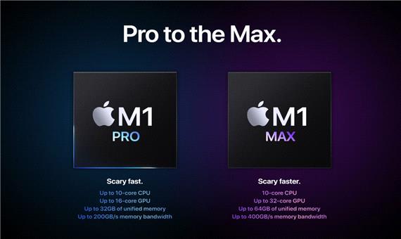 اپل تراشه‌ی M1 Pro و M1 Max را با قدرت پردازشی خارق‌العاده معرفی کرد