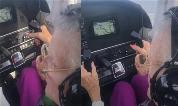 خلبانی زن 84 ساله همه را شگفت زده کرد