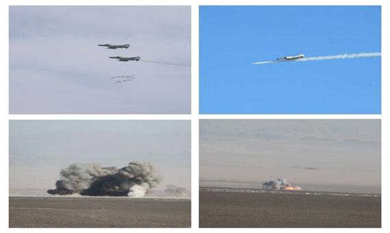 انهدام اهداف دشمن با بمب یاسین 90/تمرین رهگیری هوایی در ارتفاع پست