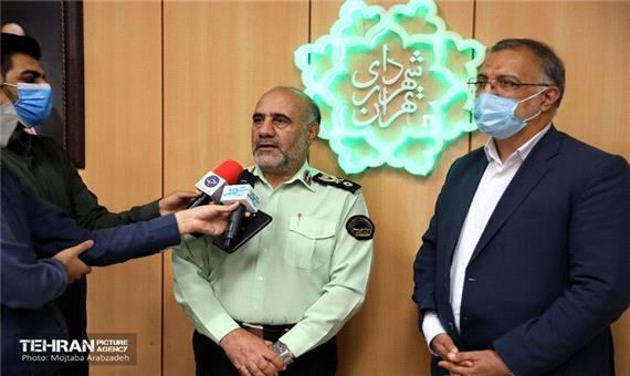 پلیس تمام قد در کنار شهردار تهران و مدیریت شهری است