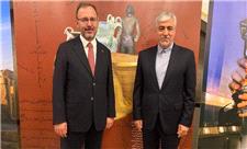وزیر ورزش با رئیس فدراسیون جهانی وزنه‌برداری و وزیر ورزش ترکیه دیدار کرد