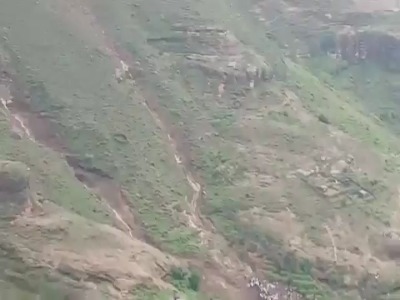 رانش زمین یک روستای کامل را در سودان دفن کرد!