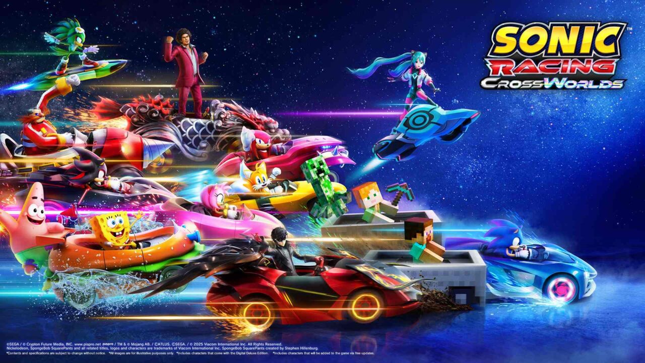 بازی Sonic Racing: Crossworlds به صورت ماهانه شخصیت و خودروهای جدید رایگان دریافت می‌کند