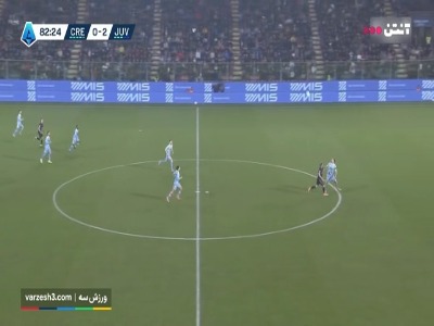 گل اول کرمونزه به یوونتوس توسط جیمی واردی