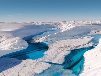 ودخانه‌های آبی کریستالی قطب جنوب