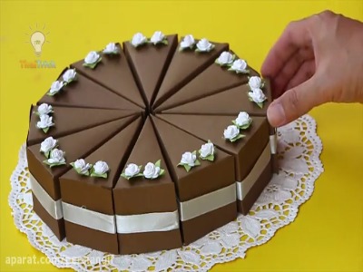 جعبه کادو به شکل کیک!