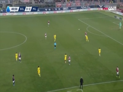 گل سوم آث میلان به بولونیا