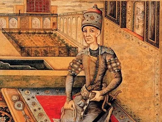 سفر در زمان؛ منظره «قصر آقامحمدخان قاجار» در شیراز در دوران ناصرالدین شاه