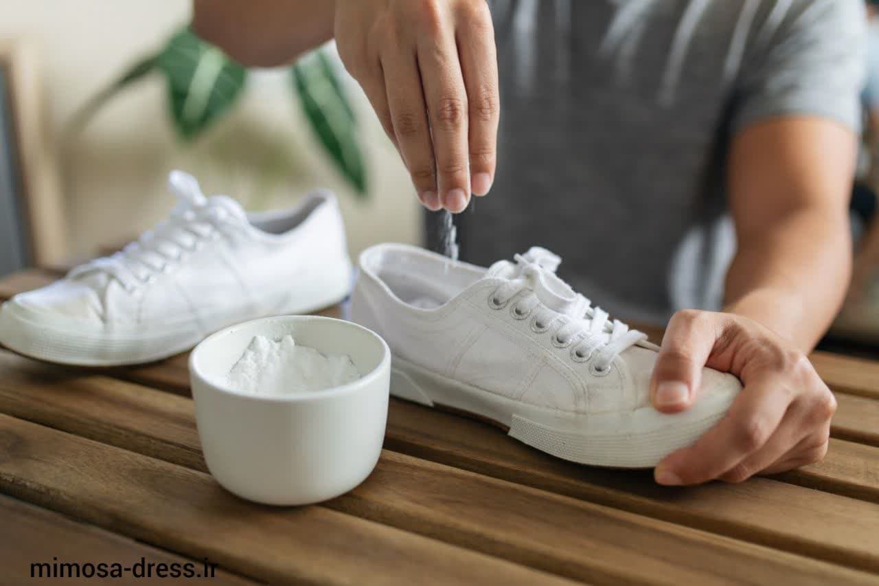 روش پاک کردن کتونی سفید