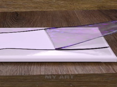 نقاشی یک گربه با طرحی از شب