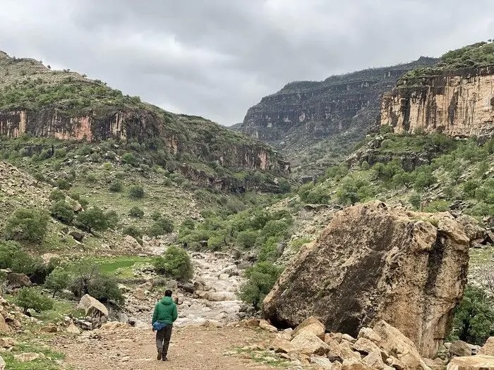 سنگی شبیه به سر انسان در منطقه کول چپ لرستان